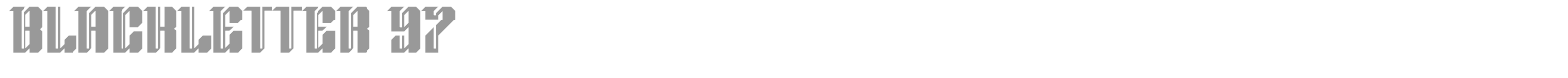 Blackletter 97 font preview